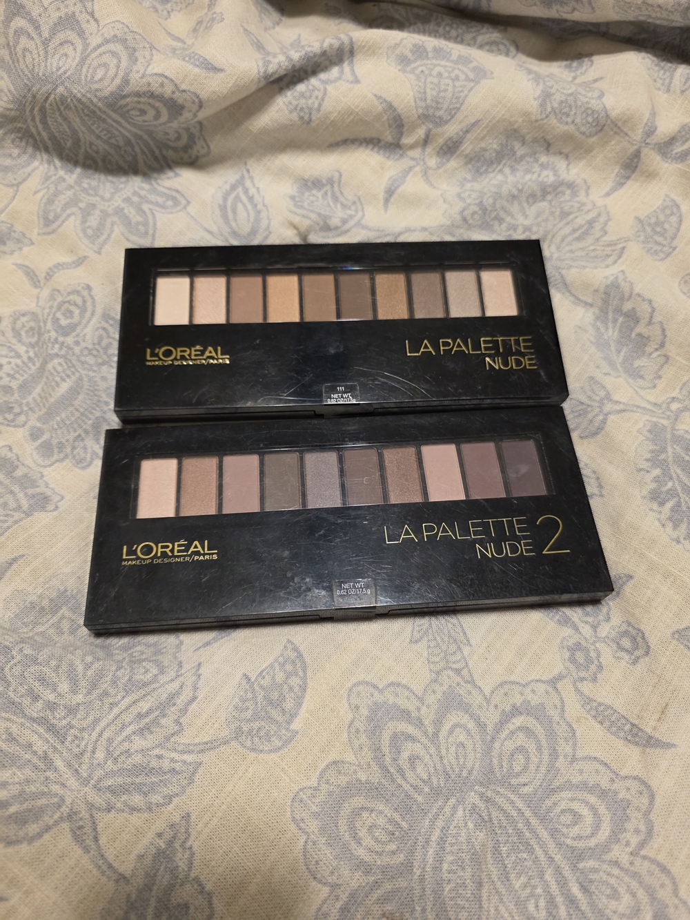 L'Oreal La Palette Nude & Nude 2 Neutral Brown and Pink Eyeshadow Duos